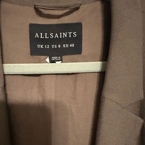 ALEIDA LIGHTWEIGHT TRI BLAZER Khaki Green size 8 - Picture 6 of 9